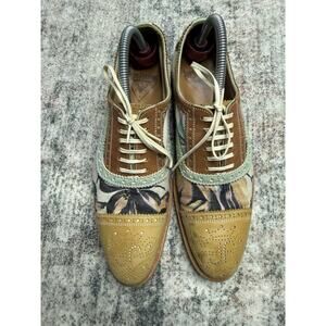 John Fluevog The Gateways Unisex Brandenburg Tropical Brogue Oxford M7.5/W9.5